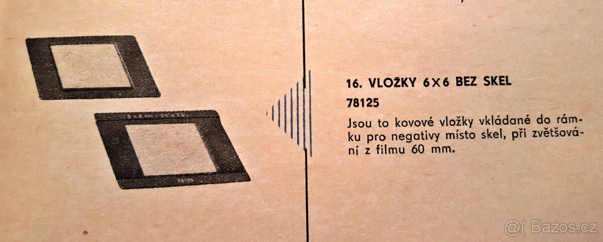 Rámečky 6×6 bez skel pro Opemus