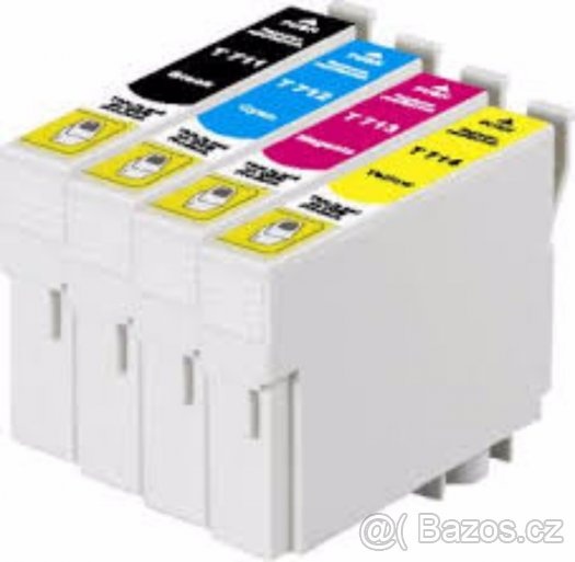 3 sady cartrigií EPSON T0711-4, org.balení
