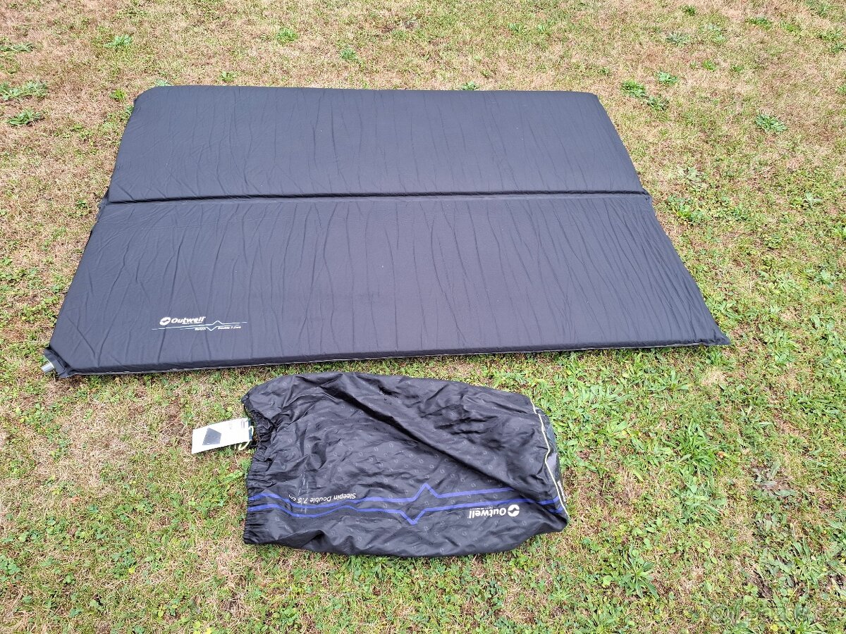 2x samonafukovací karimatka Outwell Sleepin Double 7.5 cm