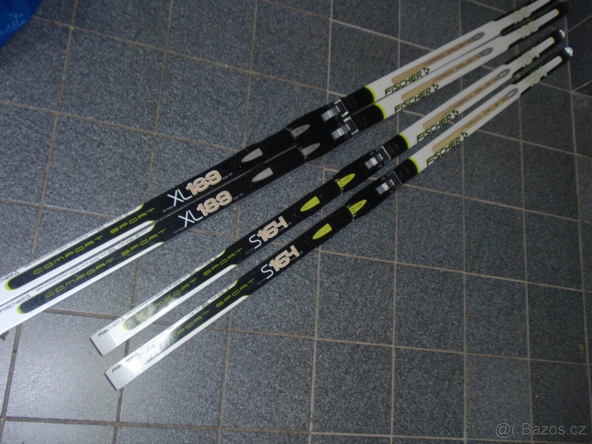 JAKO NOVÉ 164+189 CM TURISTICKÉ NNN BĚŽKY FISCHER