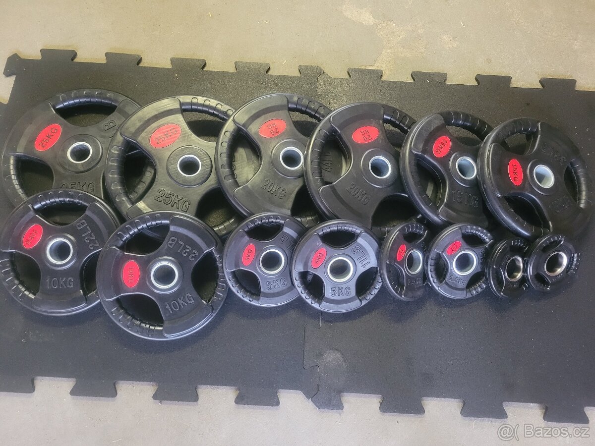 Posilovací kotouče pogumované olympijské 51 mm