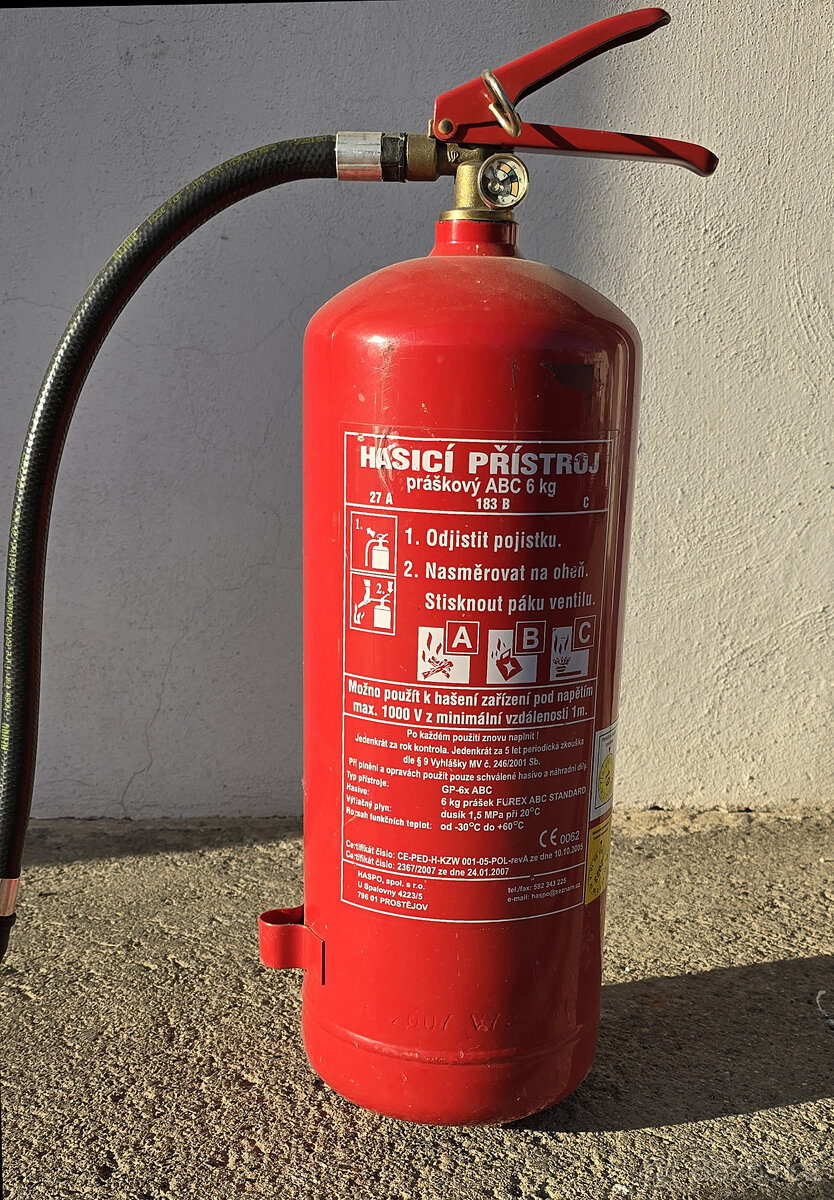Prodám hasící přístroje