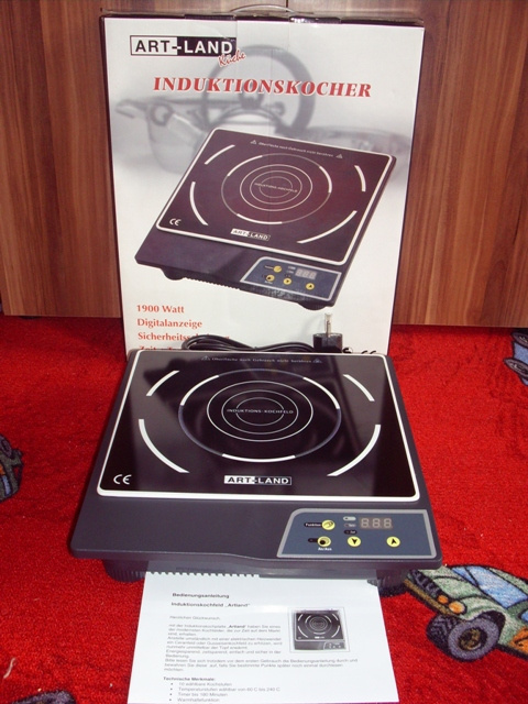 Indukční značkova plotýnka Art-Land.Německo.Nevhodný dárek