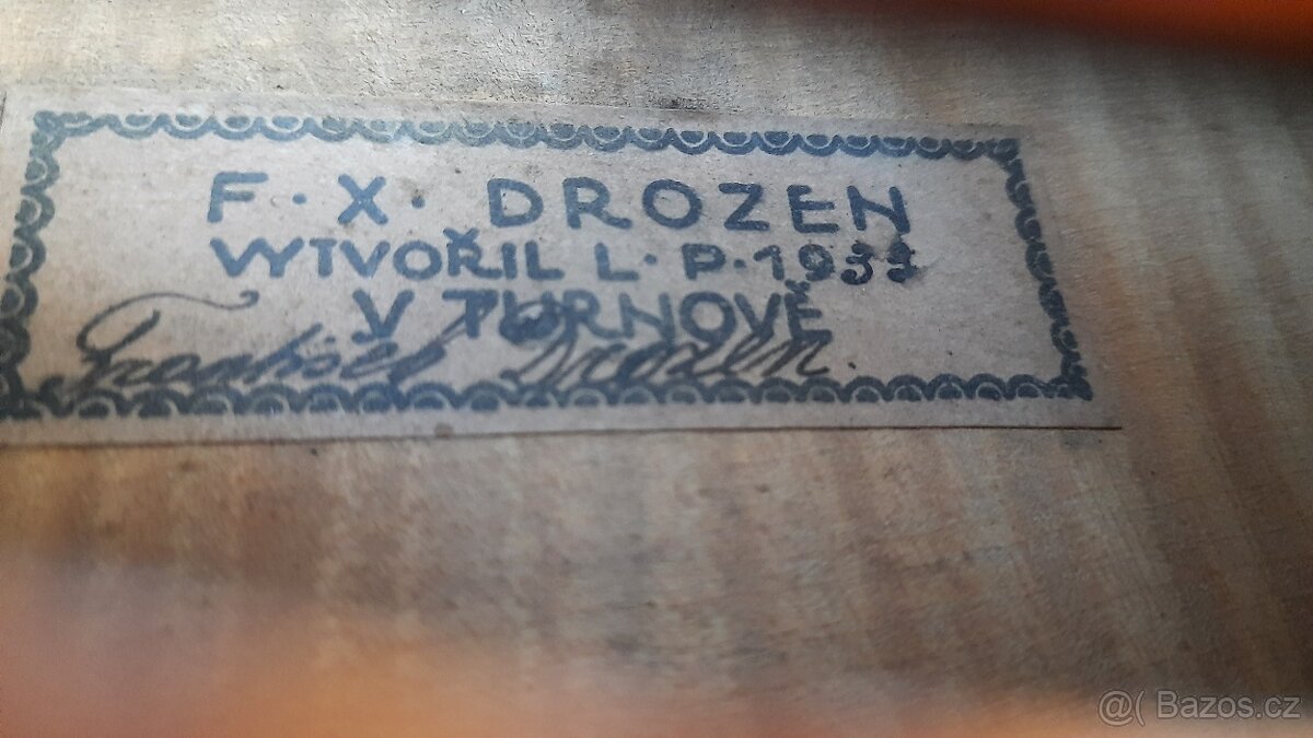 Housle F.X. Drozen 1933