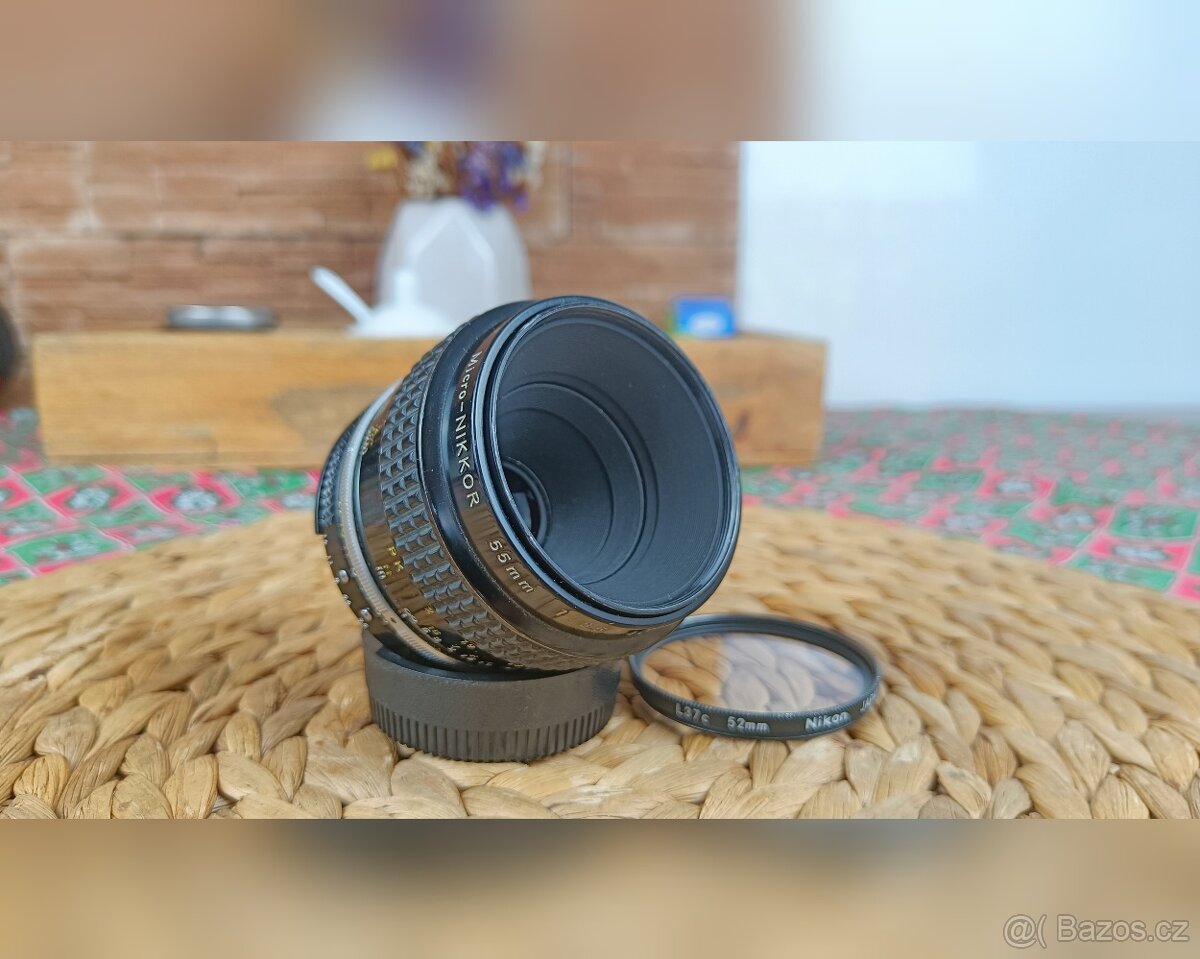 Objektiv pro Nikon: Micro-Nikkor 55 mm f/3.5 v pre-AI