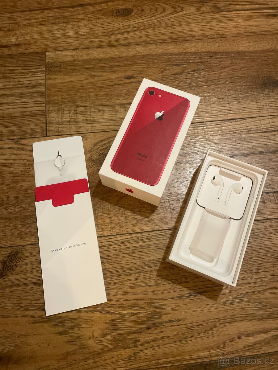 iPhone 8 krabicka + orig. sluchatka