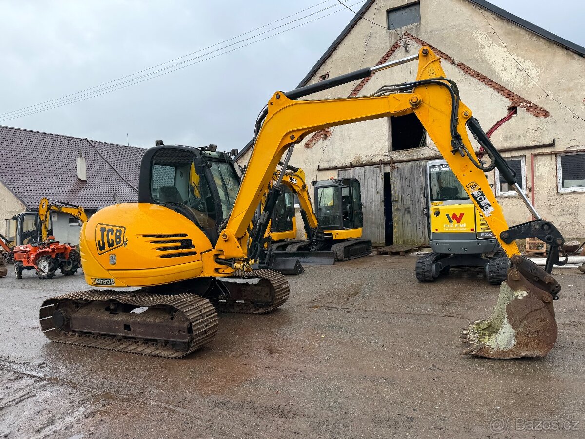Minibagr JCb 8080 2010 2x lzice