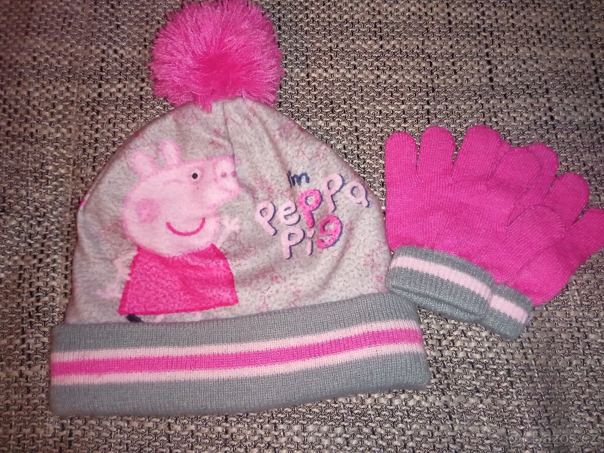 Set zimní čepice+rukavičky