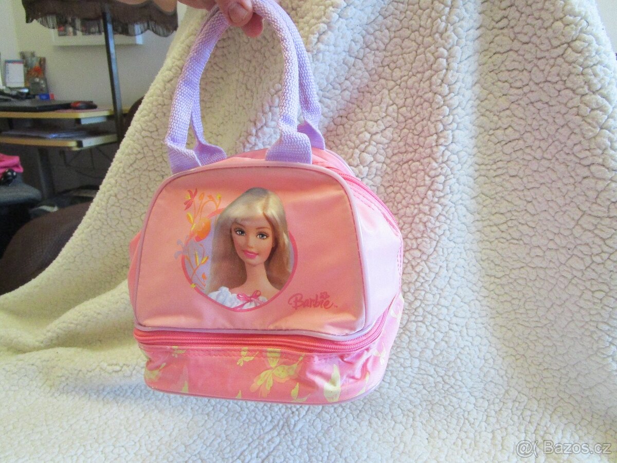Velmi pěkná dívčí růžová kabelka Barbie, zn. Disney