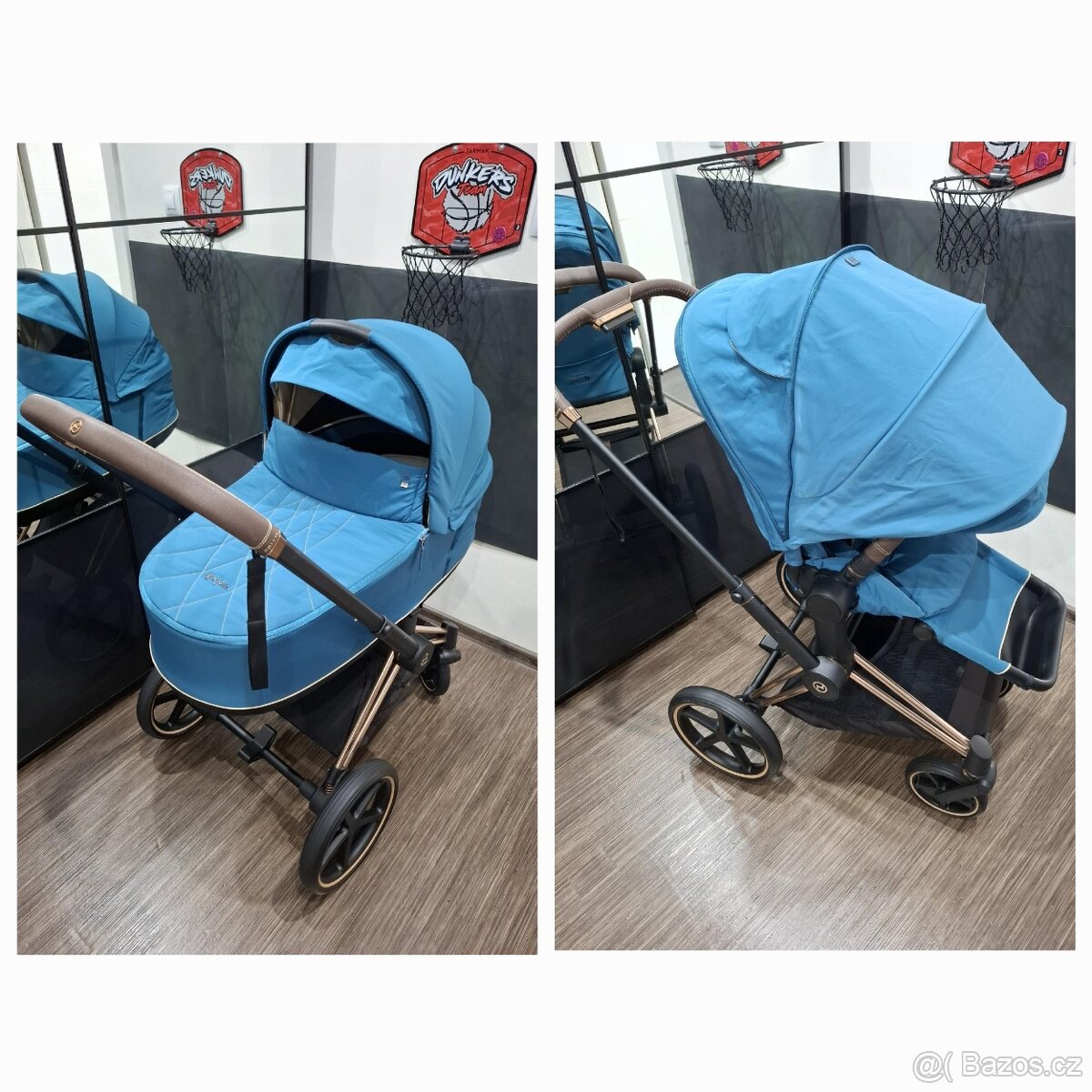 Kočárek Cybex Priam korbička + sporťák + podvozek/rám