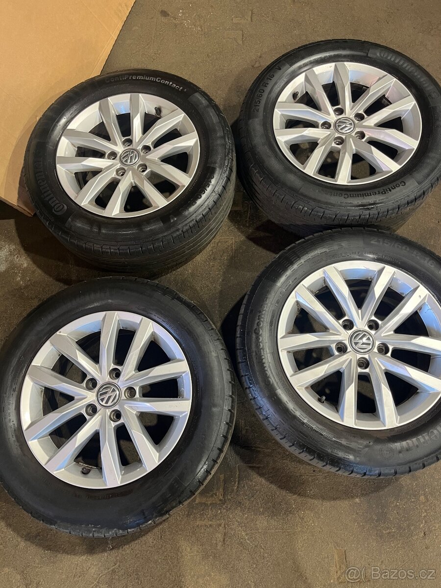 Originální komplet kola z vw passat b8