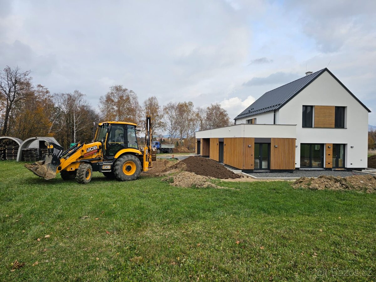 Zemní a výkopové práce s bagrem