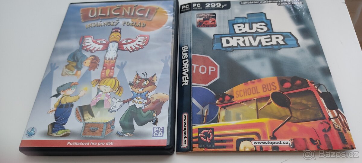 PC HRA Uličníci Indiánský poklad a BUS DRIVER