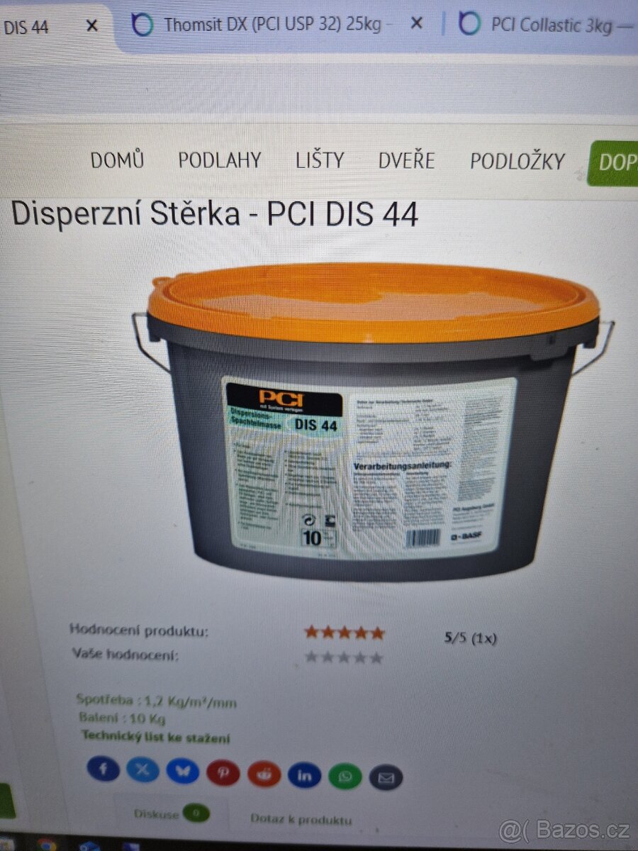 Disperzní Stěrka - PCI DIS 44