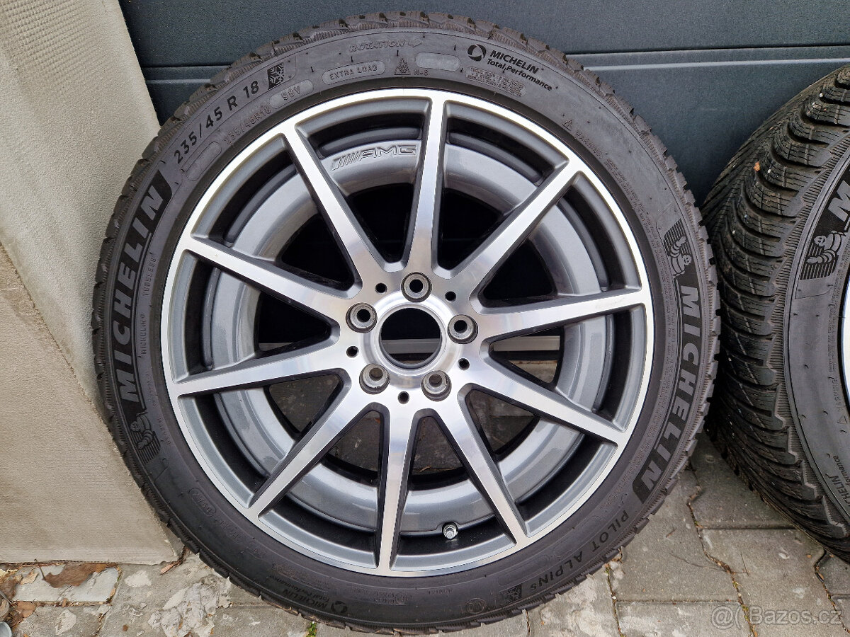 5x112 r18 kola disky mercedes c amg alu 18 elektrony 235 45