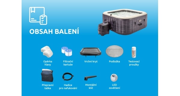 Vířivý bazén Pure Spa Chystané Deluxe Bubble Spa 4 NP