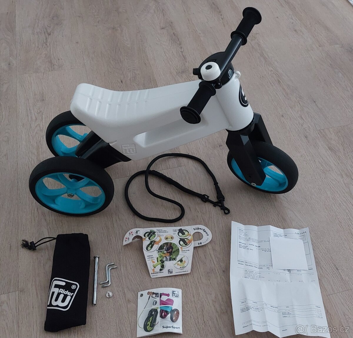 Dětské odrážedlo FUNNY WHEELS Rider SuperSport 2v1