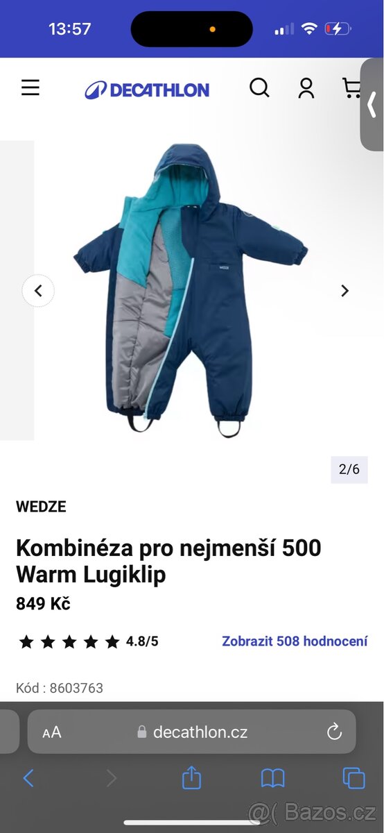Dětská kombinéza