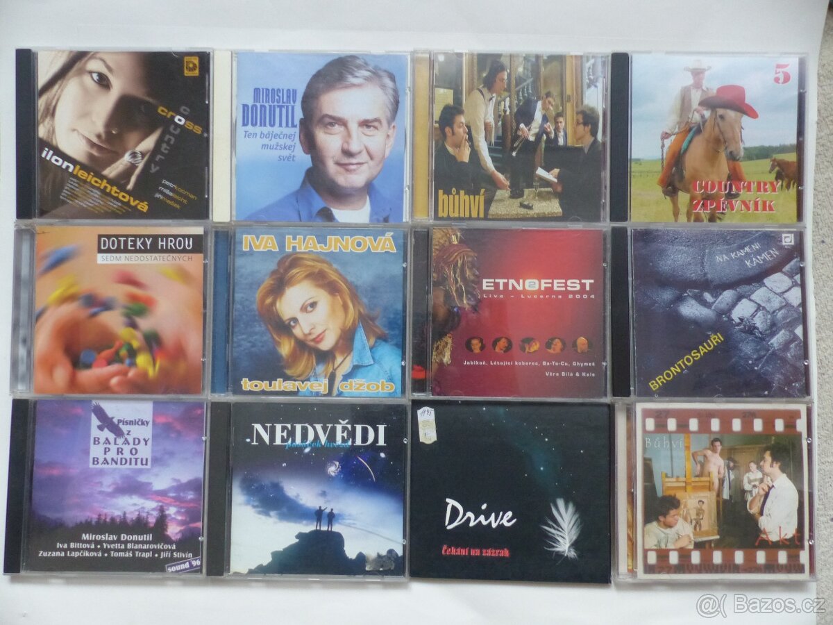 Česká CD folk, country,pop, rock , koledy - viz foto