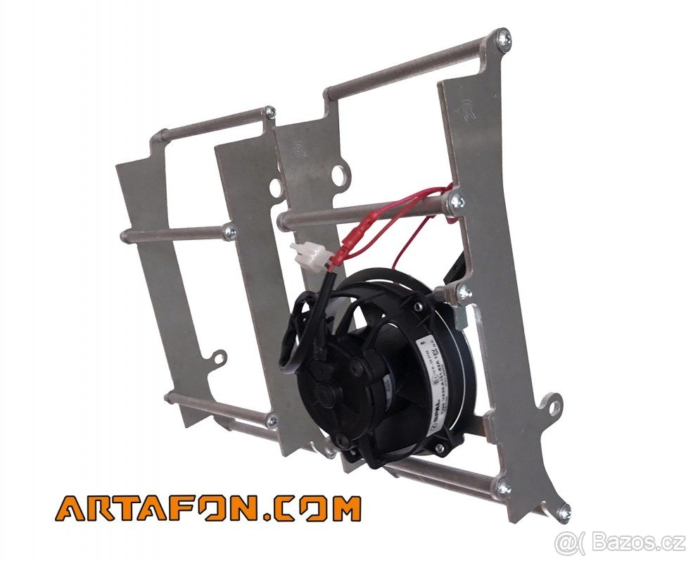 Beta kryty, výztuhy chladiče s ventilátorem