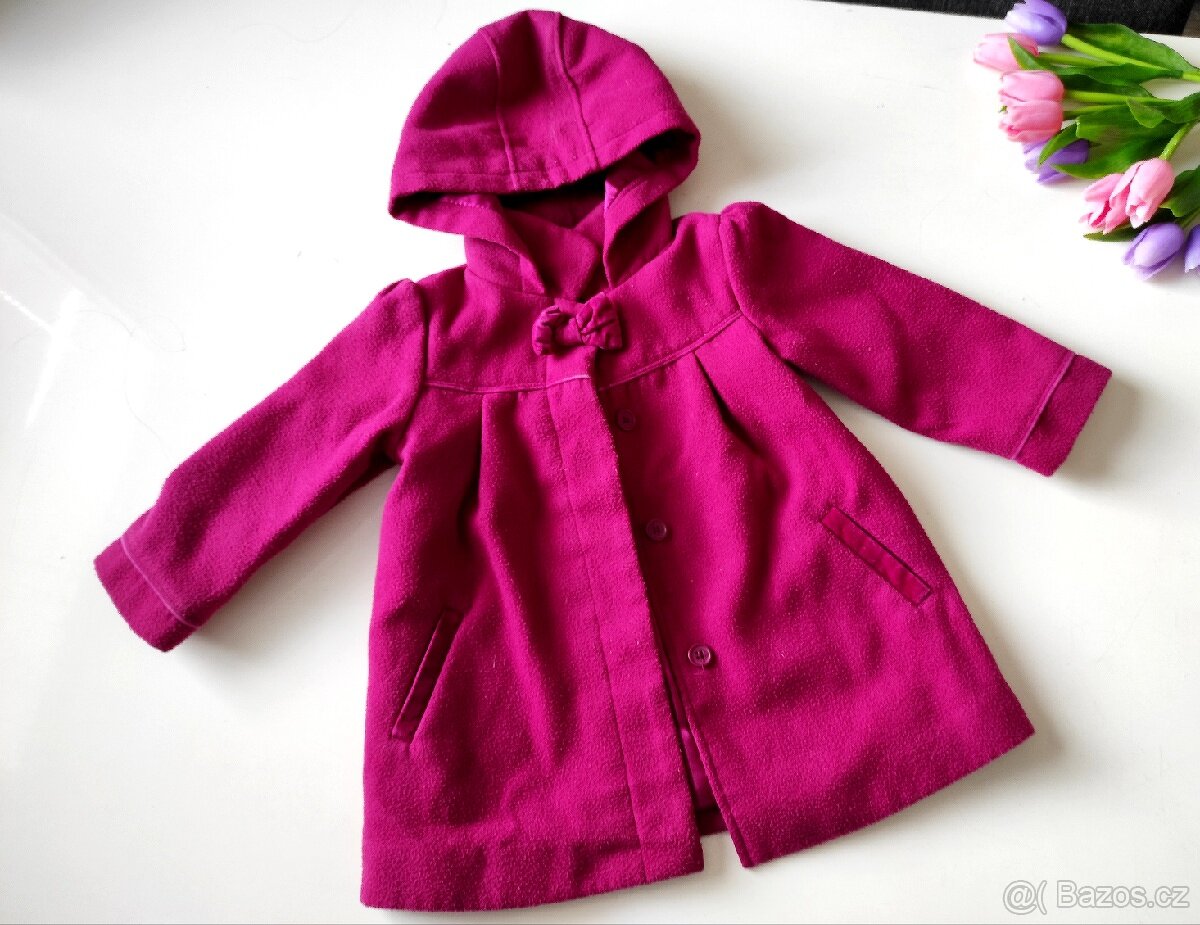 Krásný dívčí zimní kabátek 18 - 24 m