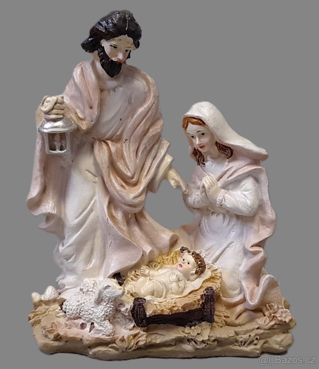 Dekorácia Betlehem - Narodenie Ježiša, 15x7x18 cm