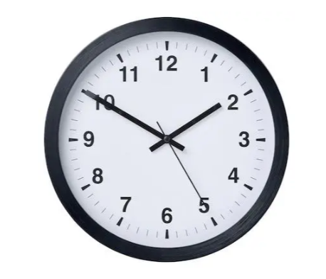 nástěnné hodiny černé