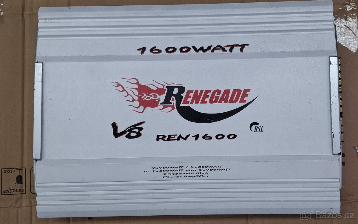 Zesilovač do auta Renegade V8 4 kanály
