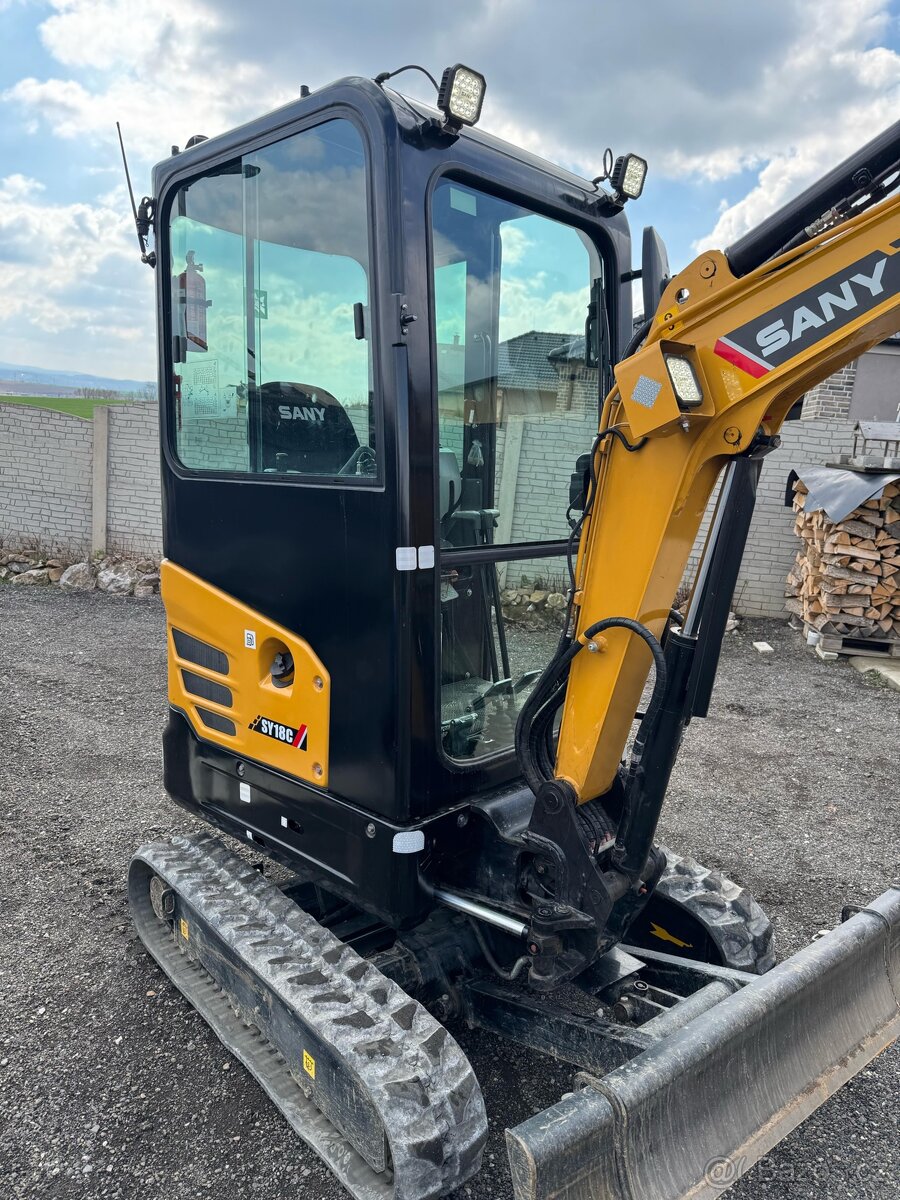 Prodám pásové minirypadlo SANY SY18C