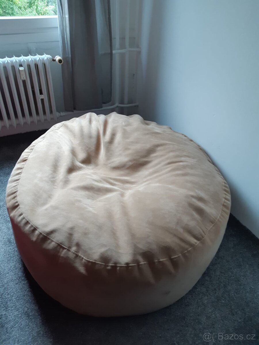 Sedací vak béžový velký
