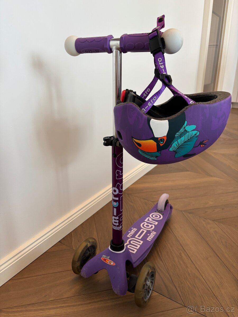 Kolobezka Micro mini deluxe magic led