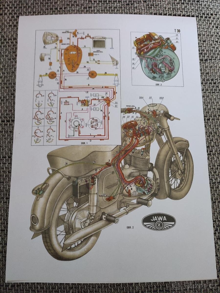 Jawa 350 kývačka