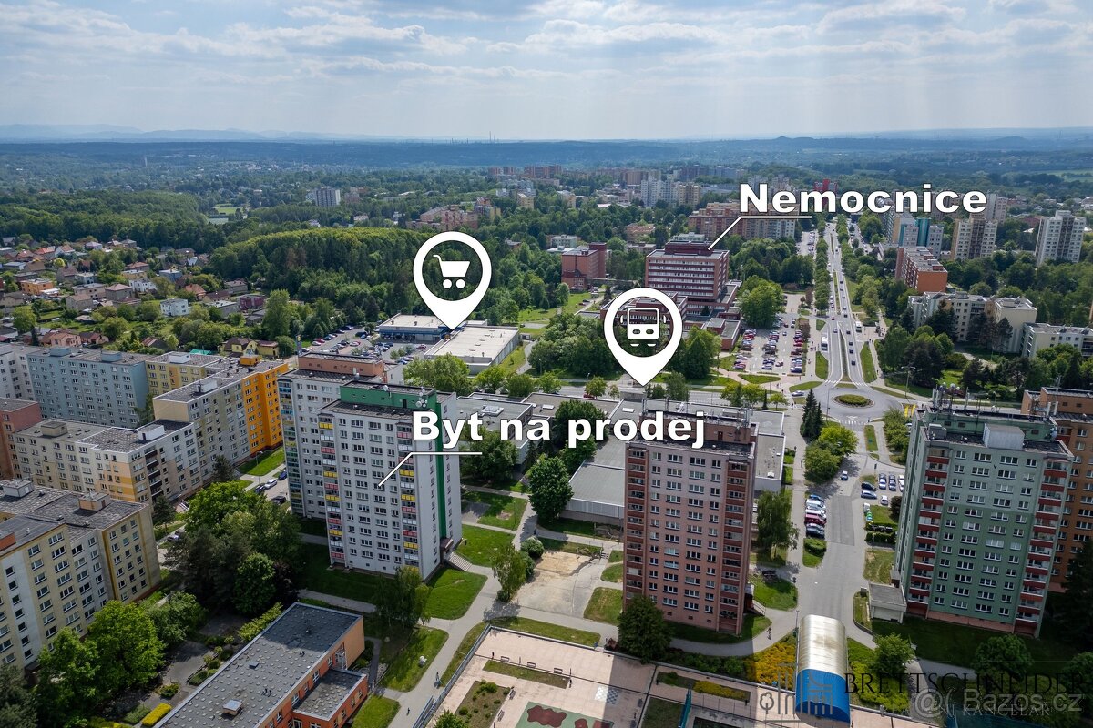 Prodej bytu 1+kk, 33 m2 - Orlová - Lutyně, ev.č. 00698