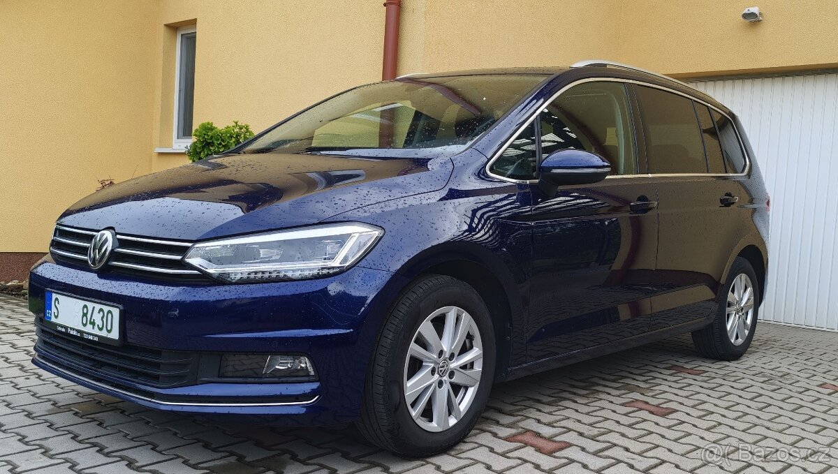 VW Touran 1.5 TSI Highline 110 kW 2019 pano tažné +DPH