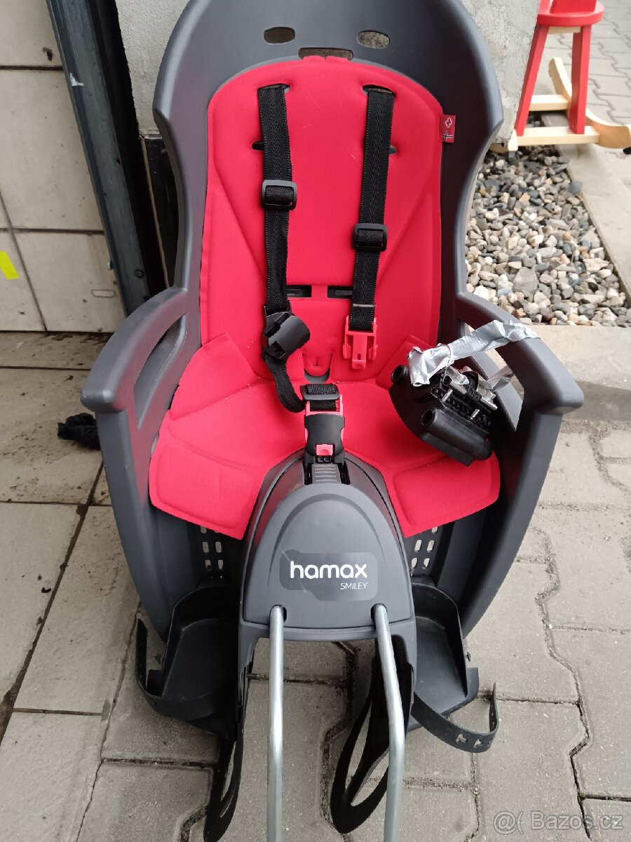 Zánovní dětská sedačka na kolo,značka hamax.