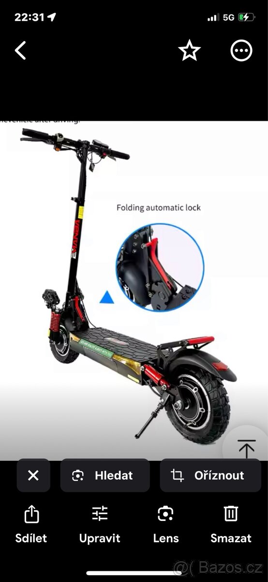 Nová terénní elektrická koloběžka Emanba . Lze zaslat