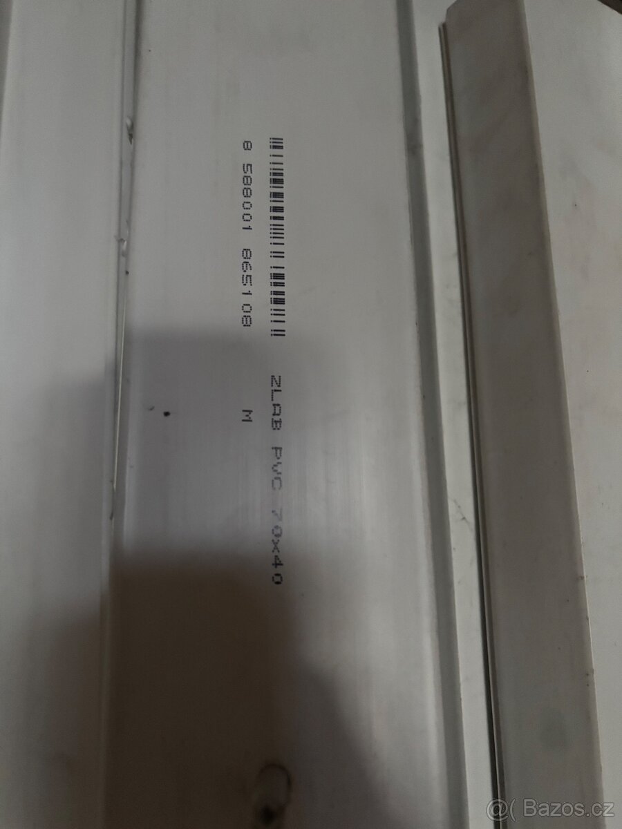 PVC zlaby 70x40mm - ruzne delky