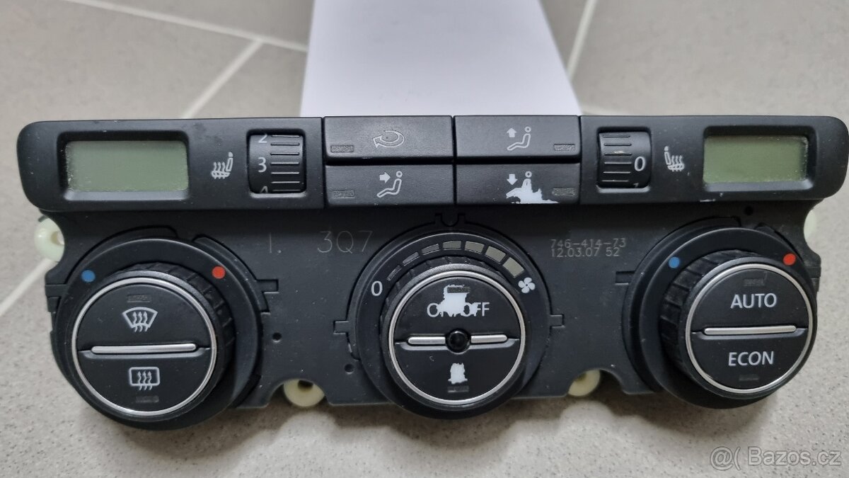 Ovládání automatické klimatizace VW Touran