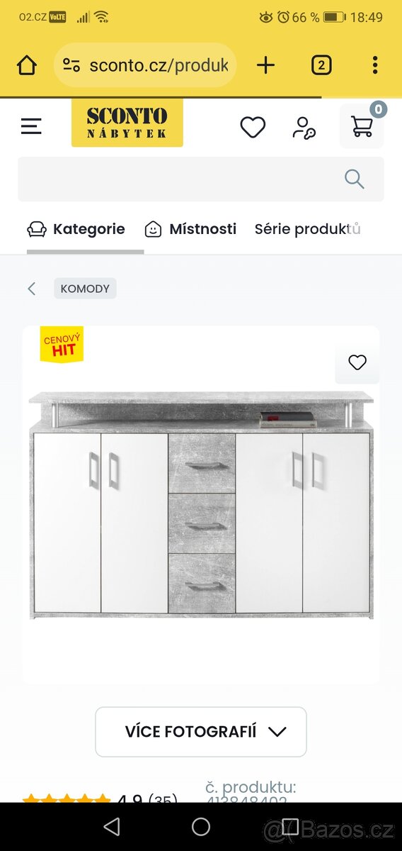 Prodám jako celek obývací stěnu, konferenci stolek a komodu