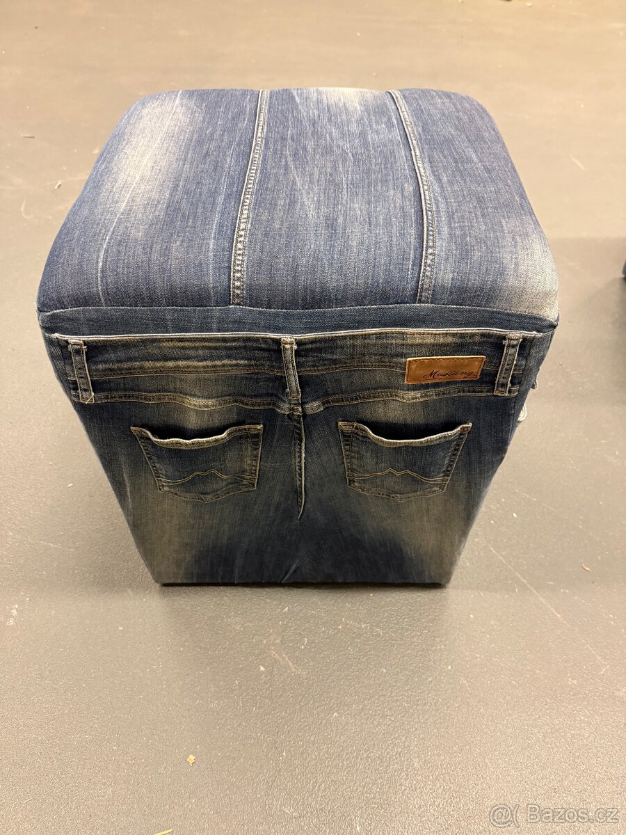 taburetky z džínoviny