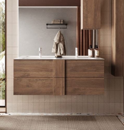 Závěsná skříňka do koupelny s umyvadlem Jupiter-S-120 mercur