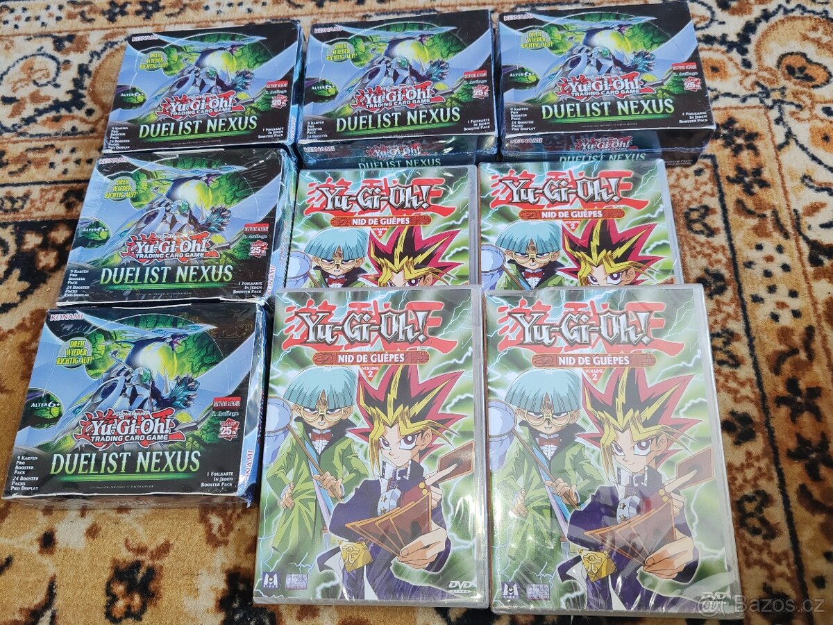 10x original Sealed Yu Gi Oh 6 kusů DVD