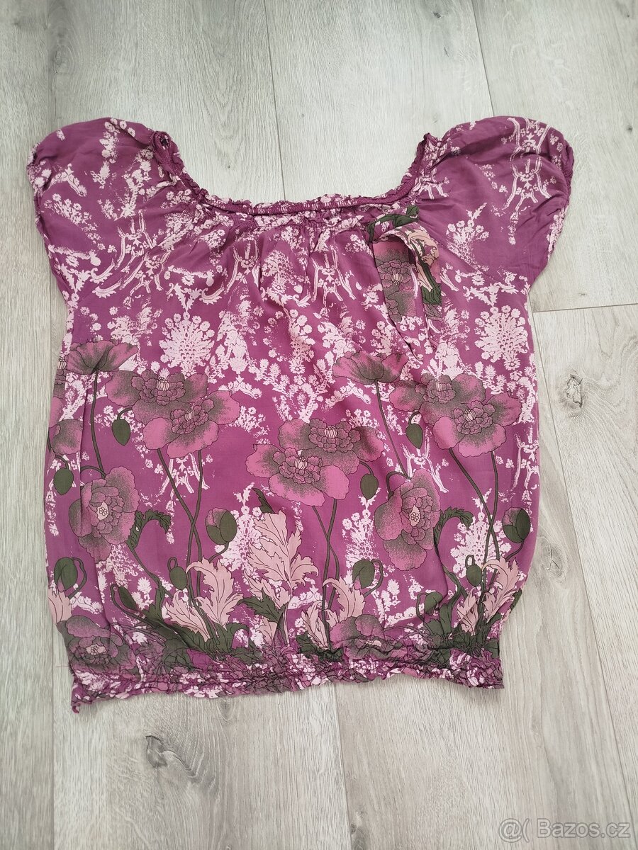 Fialová letní halenka