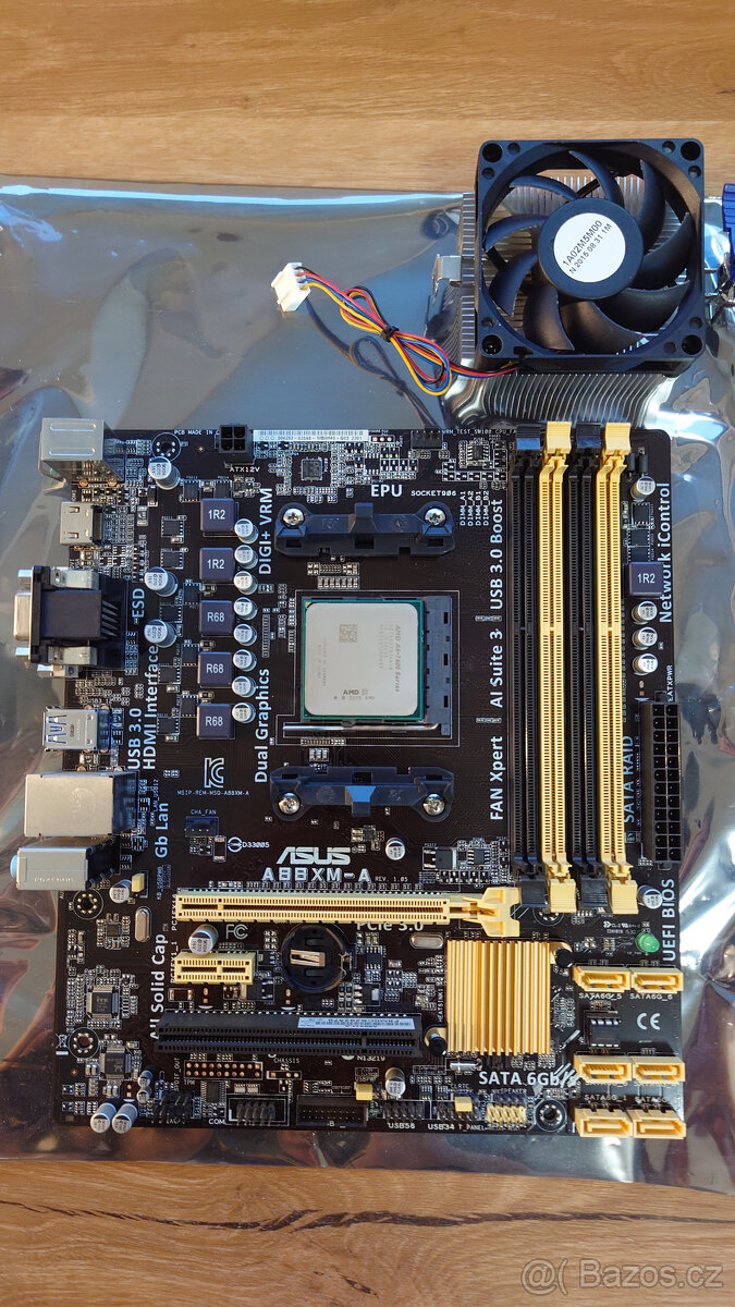 Asus A88XM-A + AMD A8-7600 + 8 GB DDR3
