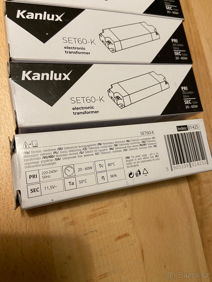 Zdroj Trafo 11,5 V DC; 60 W Kanlux 3ks