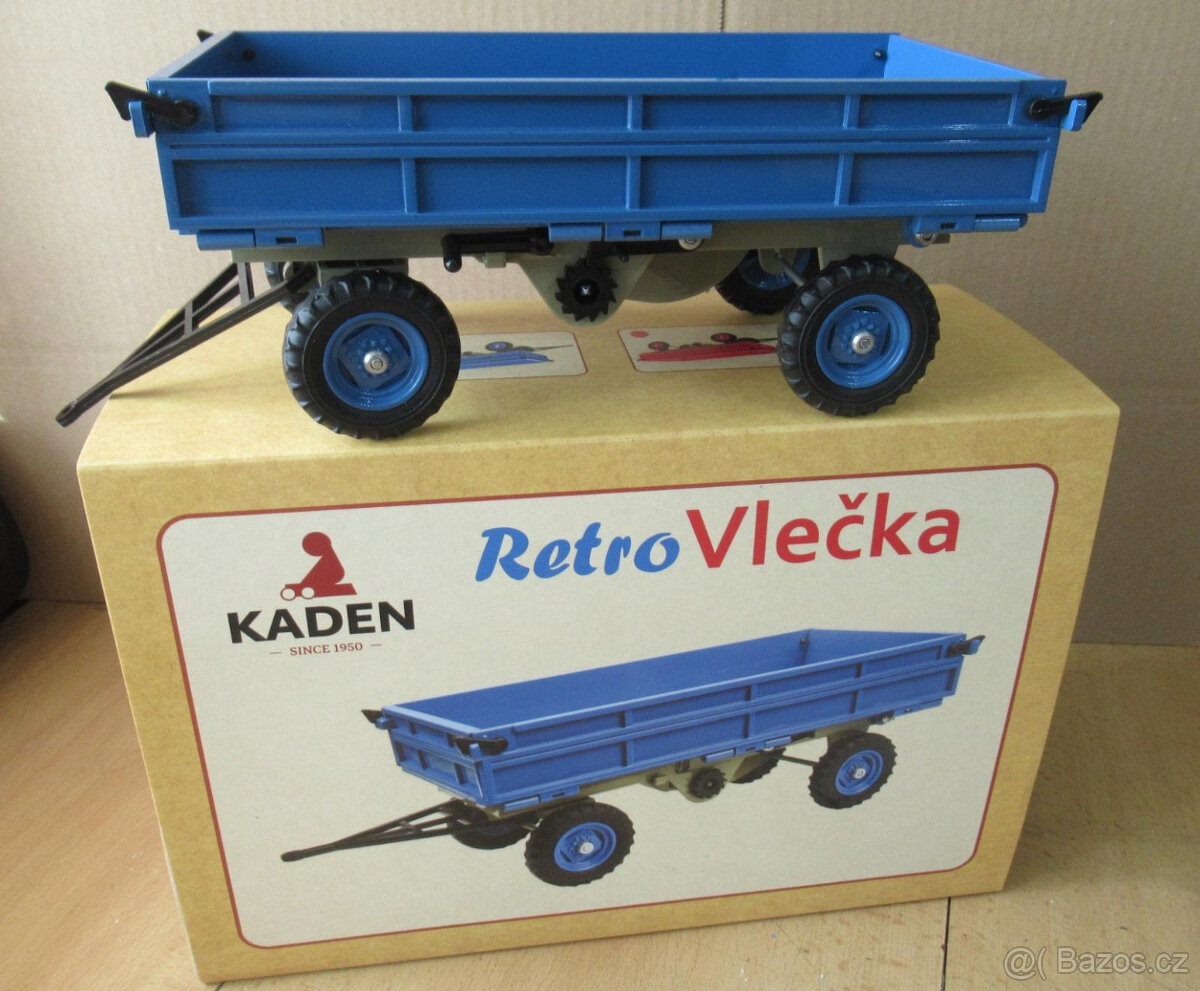 KDN Kaden vlečka za traktor - modrá