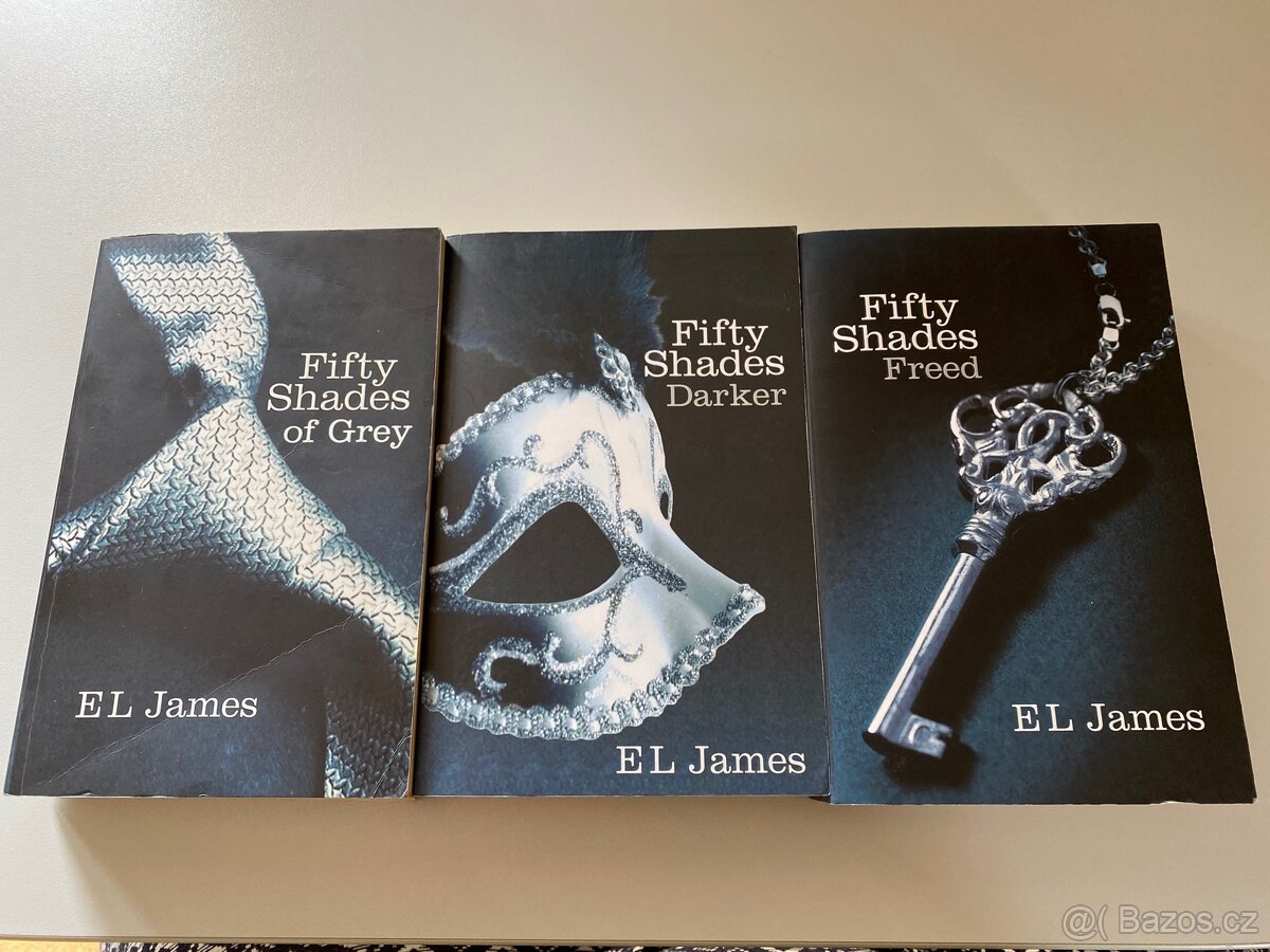 Trilogie 50 shades of grey v angličtině