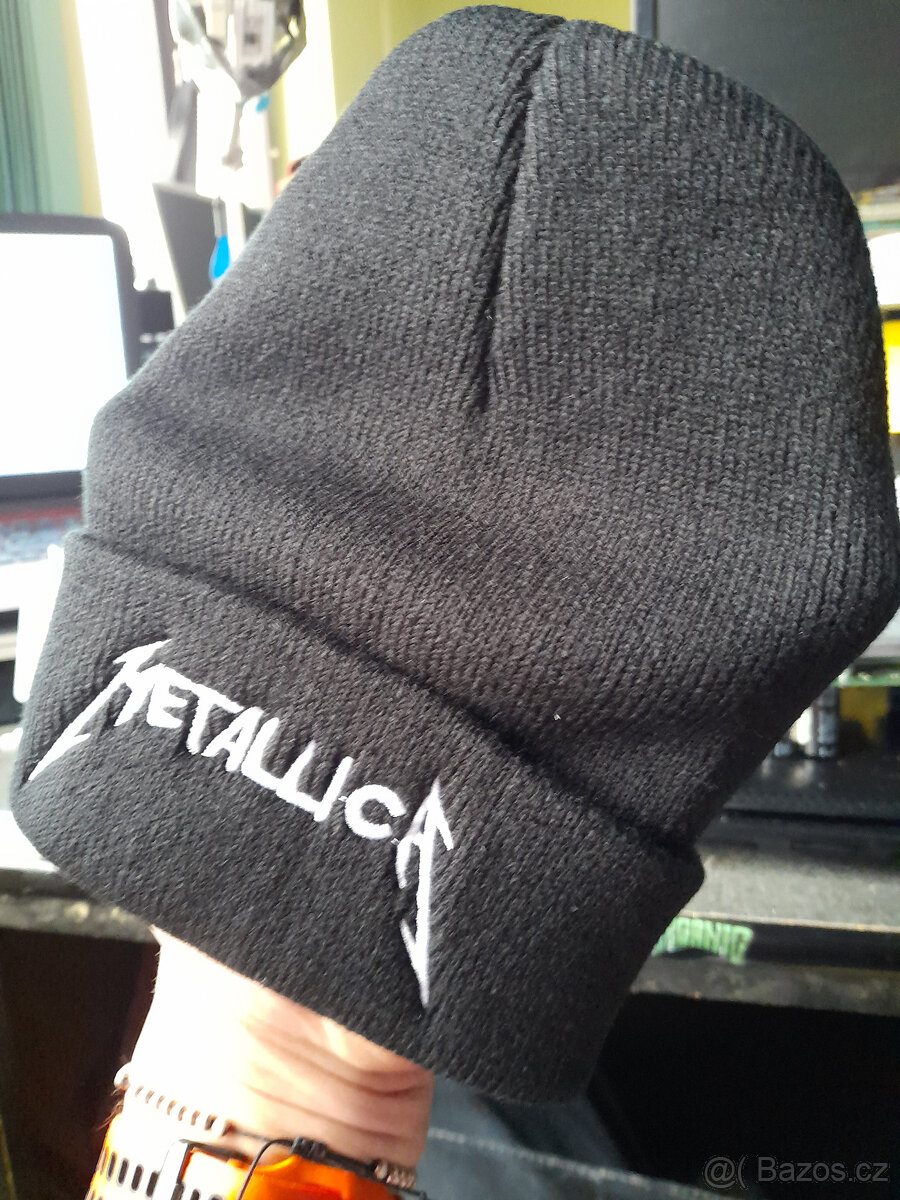 METALLICA,RAMMSTEIN zimní čepice