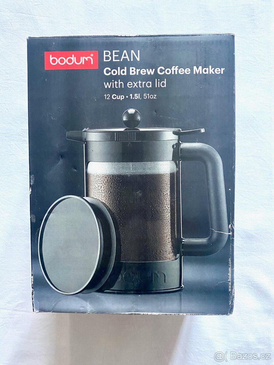 French press / cold brew kávová konvice - na 12 šálků kávy (