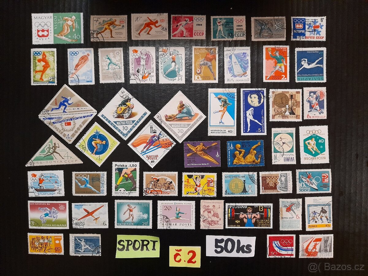 poštovní známky / SPORT č.2 50ks